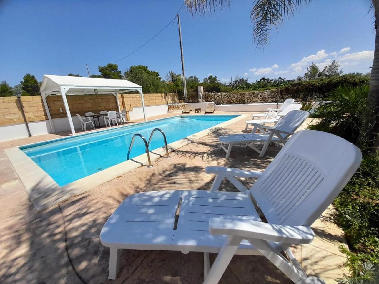 Villa Vista Mare Panoramica, Trullo E Piscina Esclusiva Alliste Extérieur photo